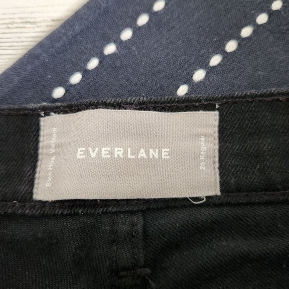 Everlane High Waist Straight Leg Jeans Black Size 26 Regular - Picture 5 of 6